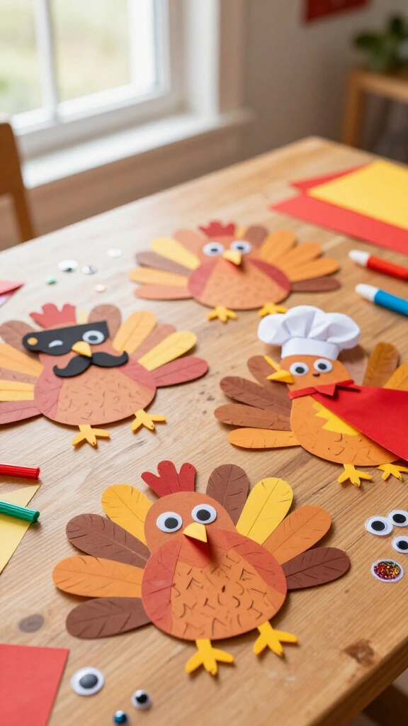 Paper turkey disguise craft
