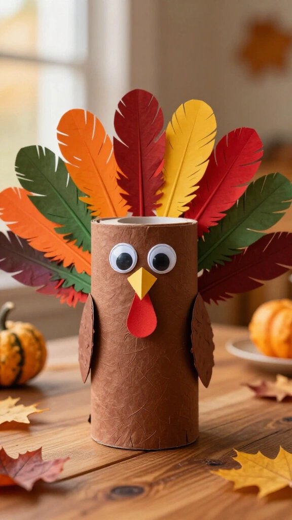 Toilet paper roll turkey name craft
