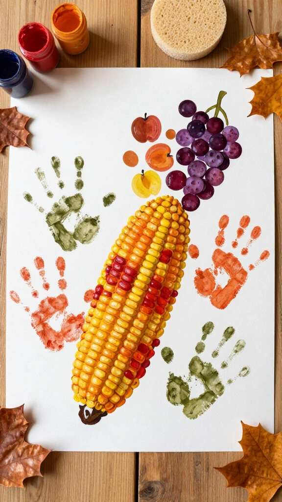 Handprint cornucopia