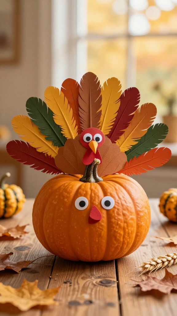 Pumpkin turkey name craft