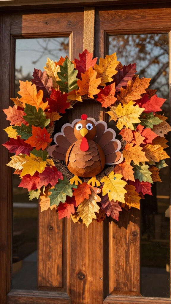 Turkey wreath craft