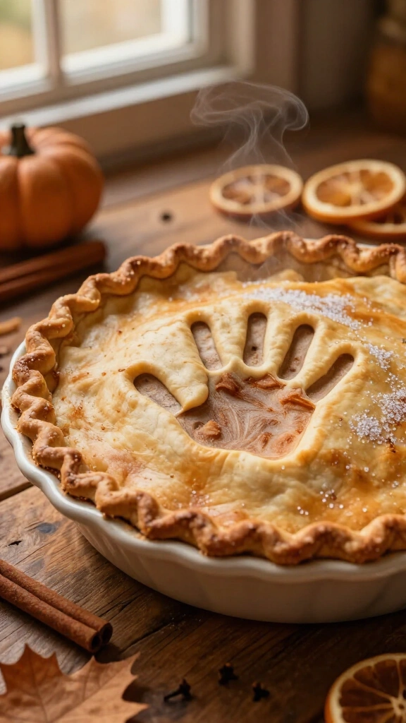 Handprint turkey pie (with real crust!)