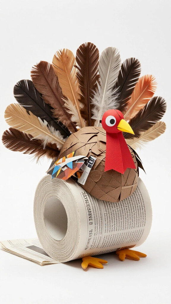 Newspaper and recycled material turkey