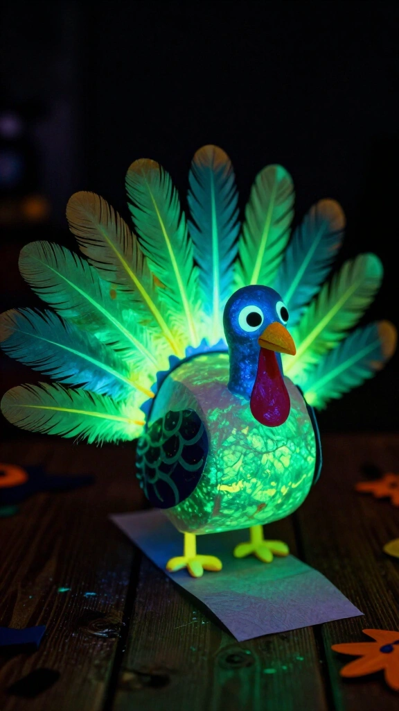 Glow-in-the-dark turkey roll