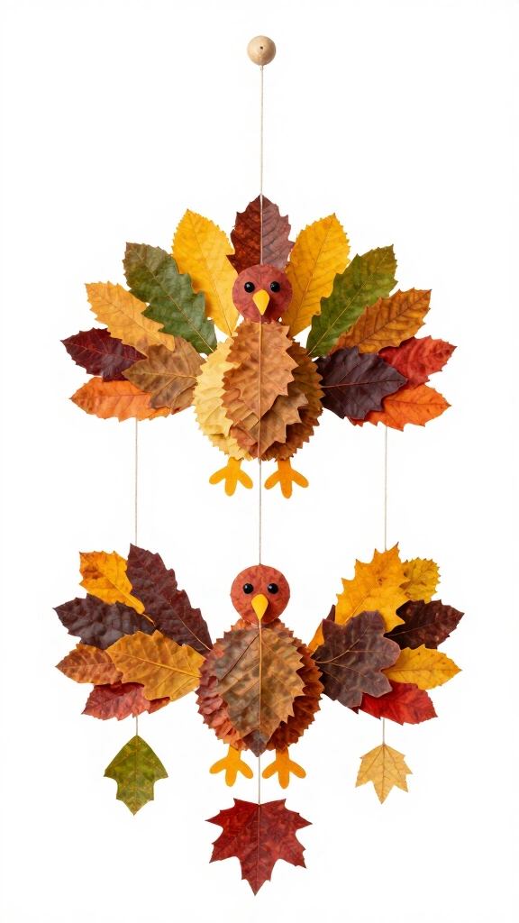 Nature Walk Leaf Turkey Mobile