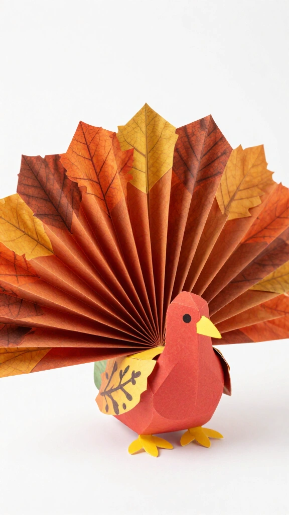 Accordion Fold Leaf Turkey