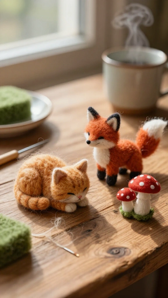 Needle-Felted Pocket Animals