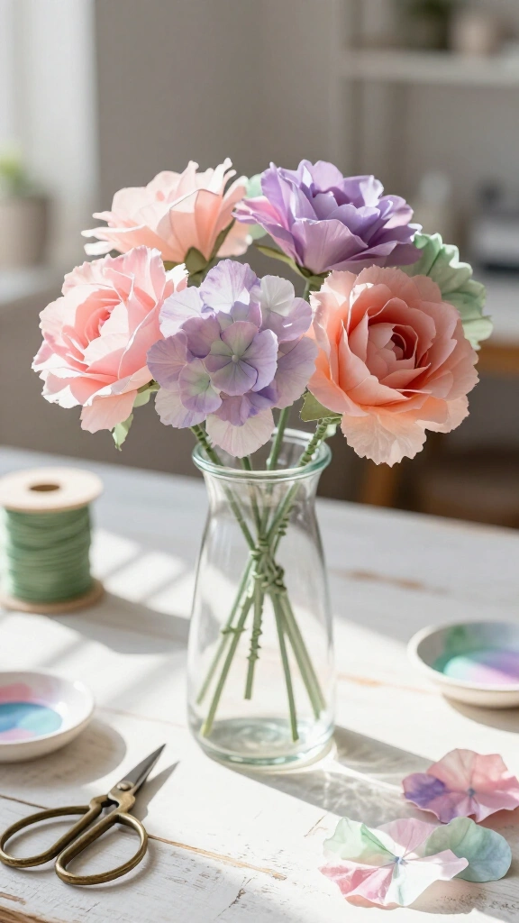 Upcycled Coffee Filter Blooms
