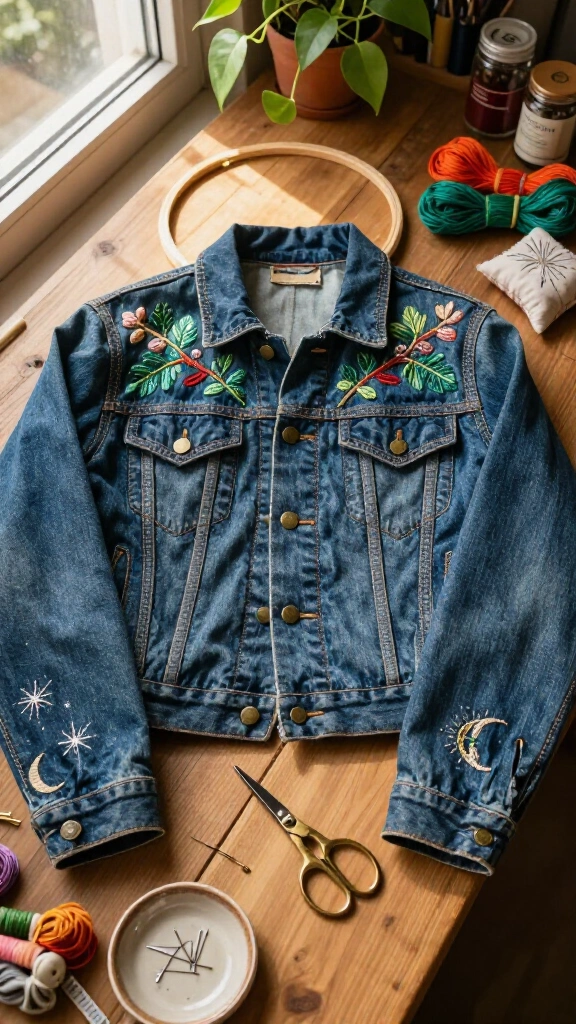 Embroidered Denim Jackets
