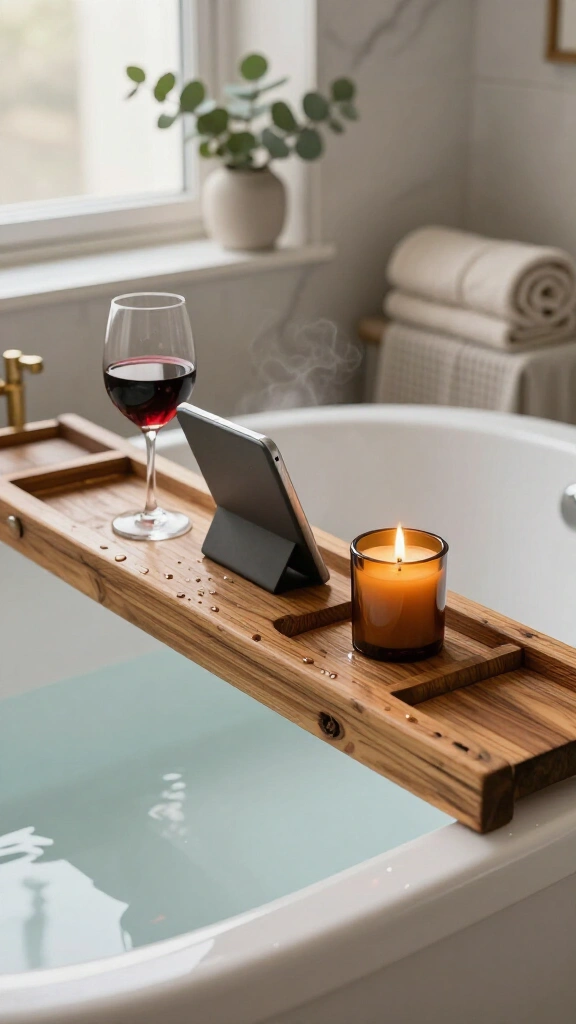 Reclaimed Wood Bath Caddy