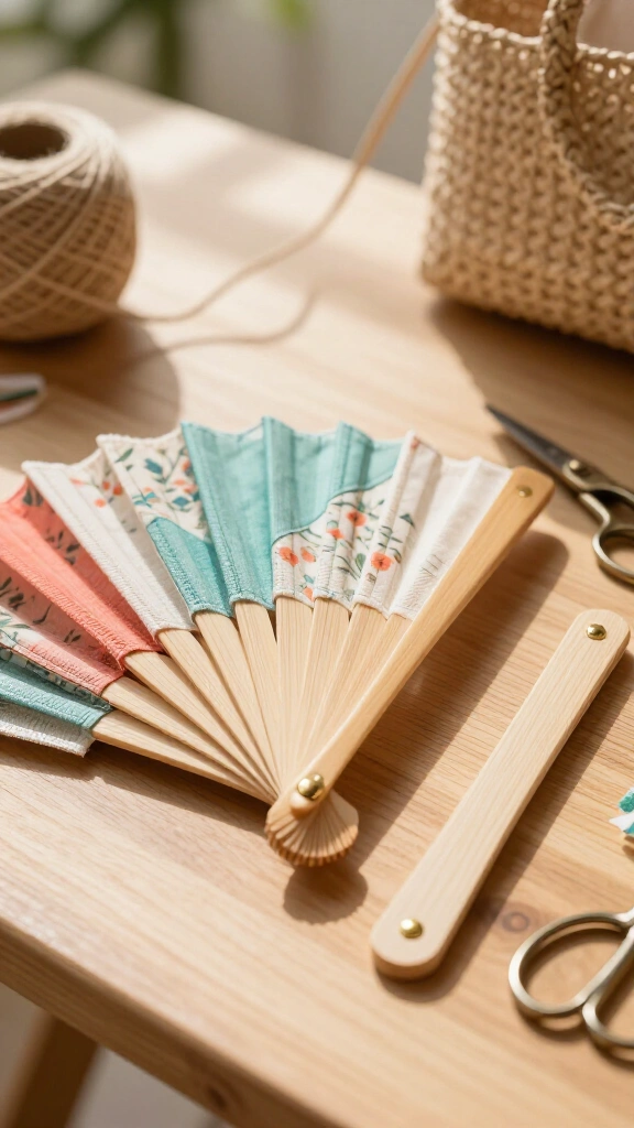 Foldable Wooden Pocket Fan