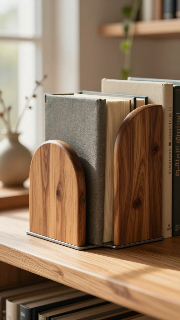 Wooden Arch Bookends