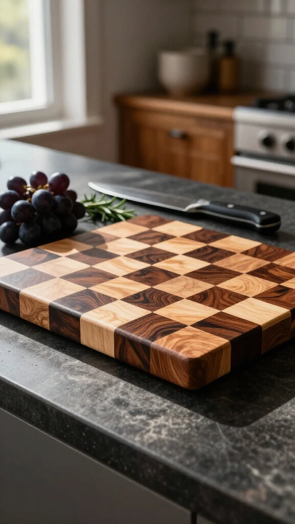 End-Grain Checkerboard Cutting Board