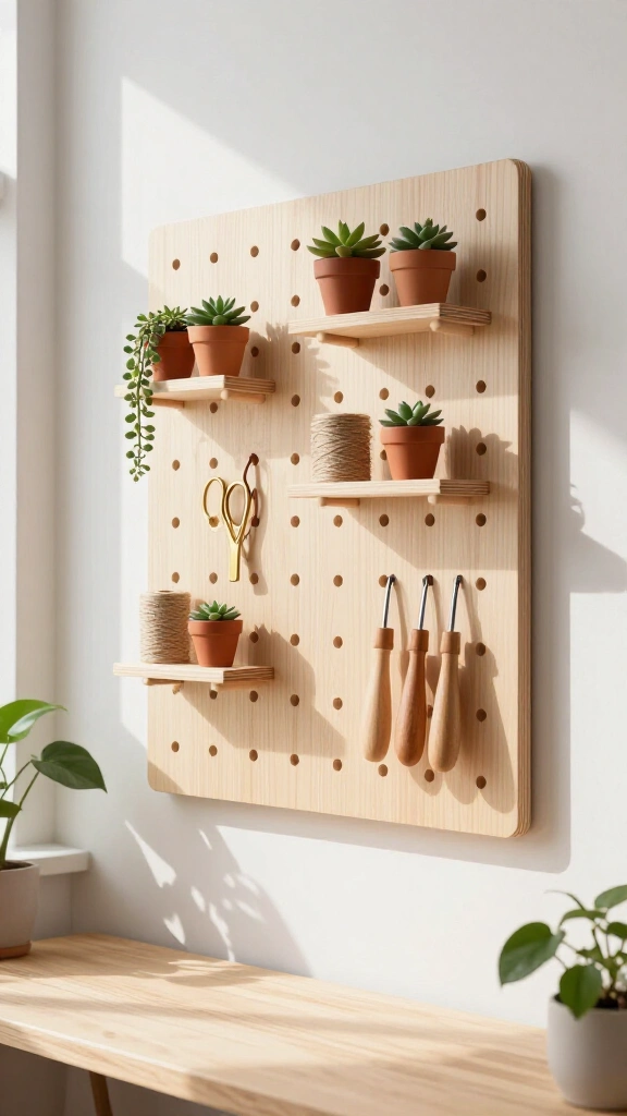 Plywood Pegboard Organizer