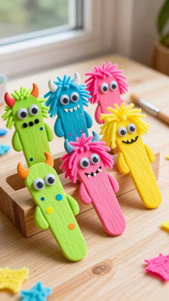 Playful Monster Finger Puppets