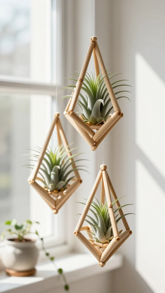 Hanging Geometric Air Plant Pods