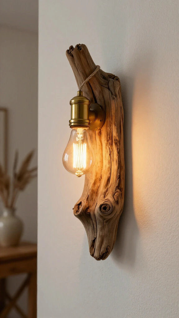 Driftwood Wall Sconce
