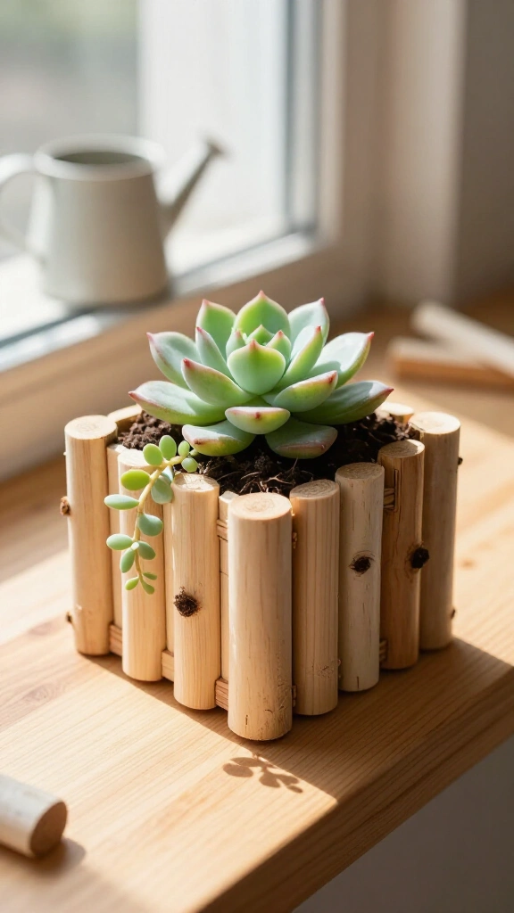 Miniature Succulent Planter Box