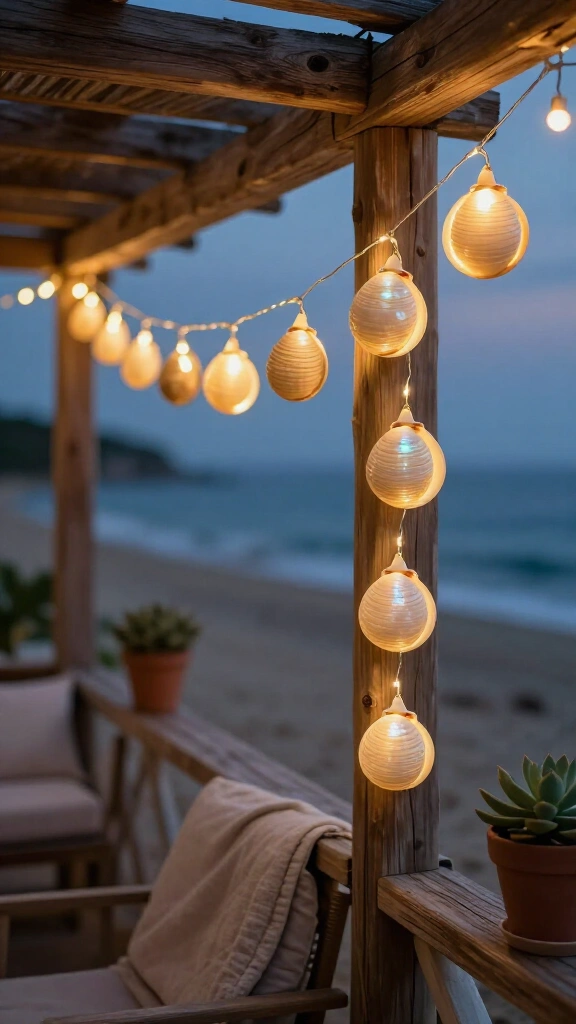 Twinkling Shell String Light Garland