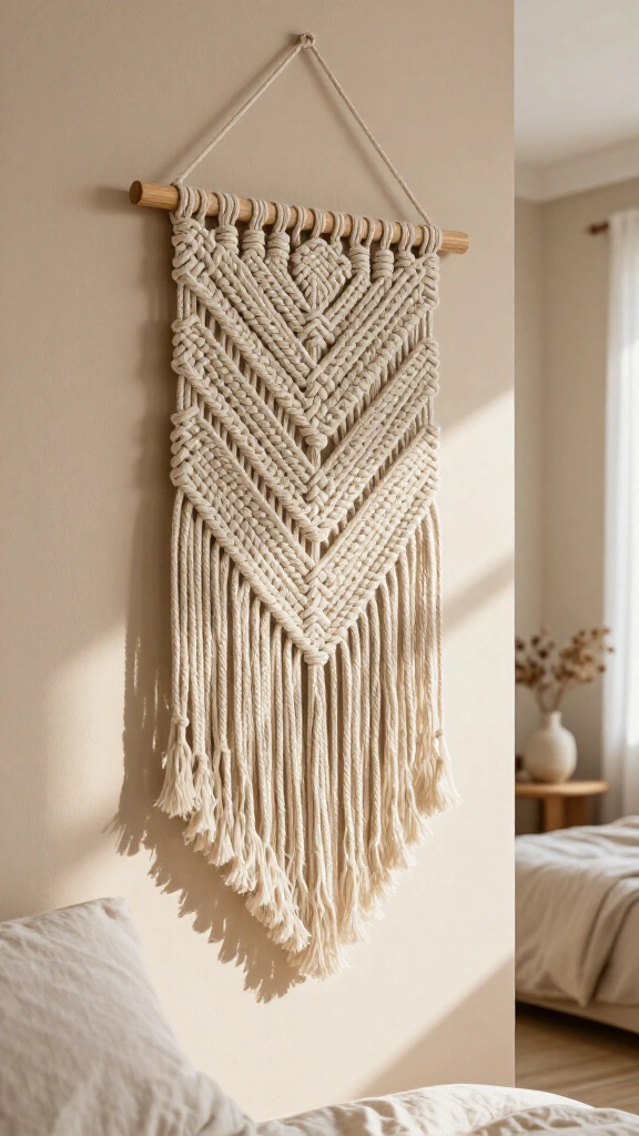 Modern Macramé Wall Tapestry