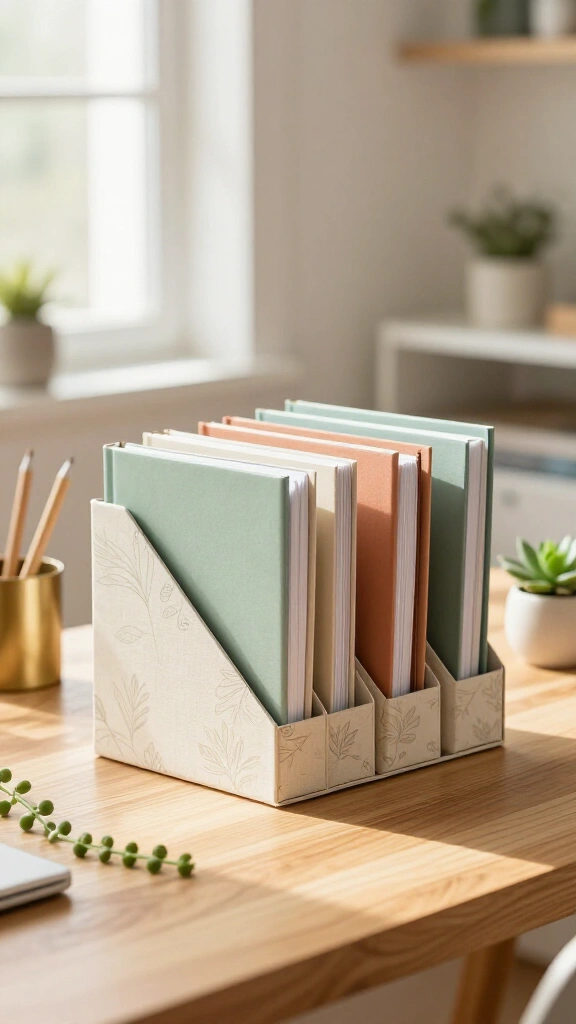 Cereal Box Desktop Organizers
