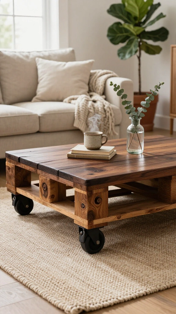 Wooden Pallet Rustic Coffee Table