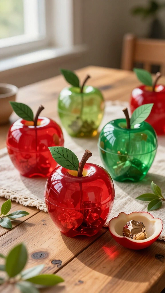 Apple-Shaped Treat Boxes