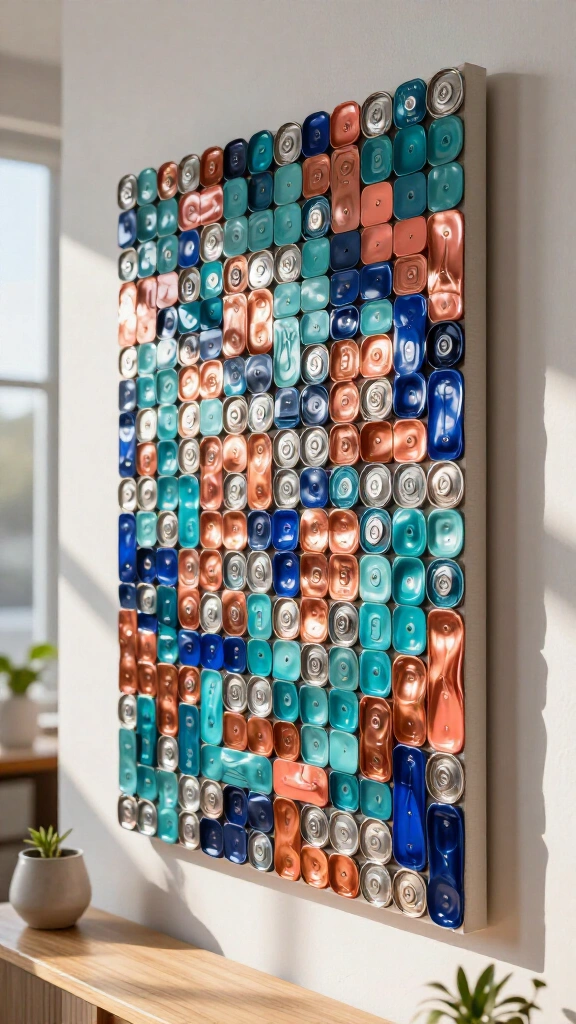 Pop Tab Mosaic Wall Art