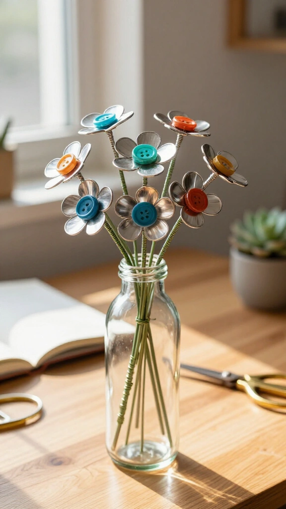 Sculptural Soda Tab Flowers