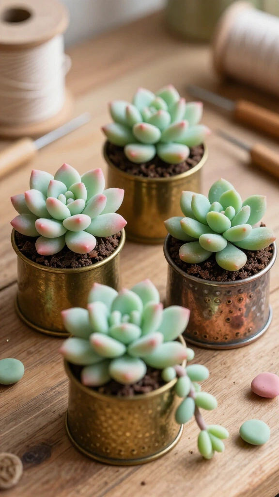 Thimble succulent planter