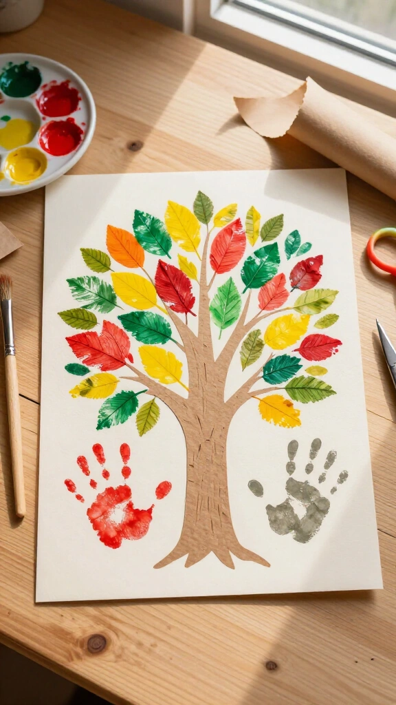 Handprint Keepsake Tree