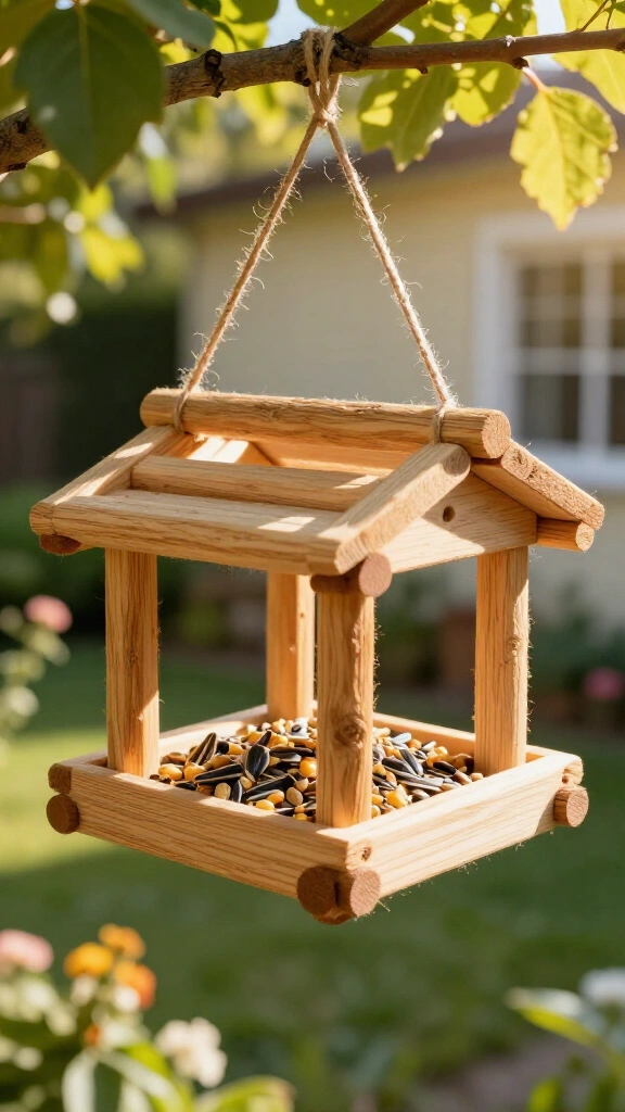 Popsicle Stick Bird Feeders