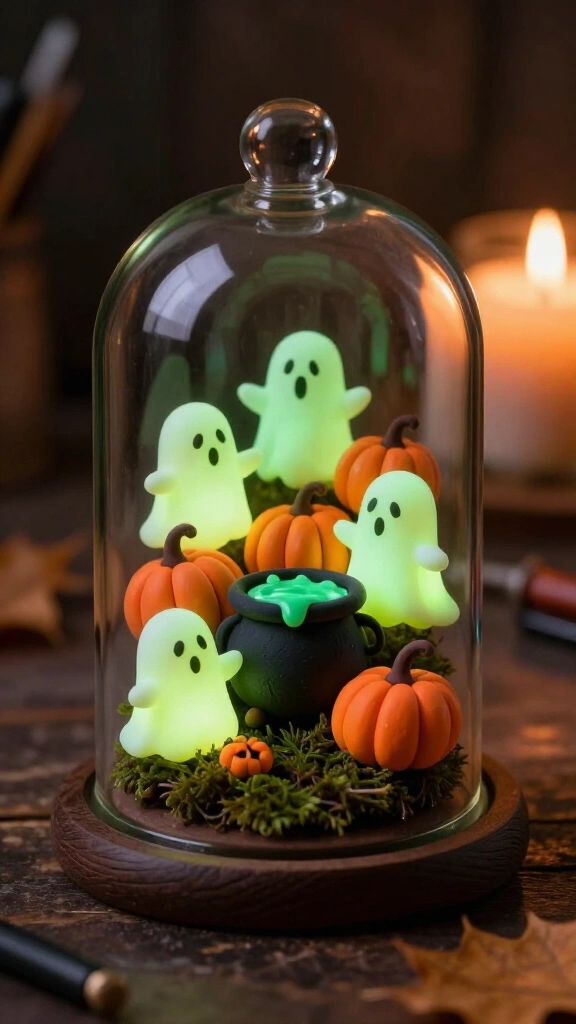 Polymer clay spooky miniatures