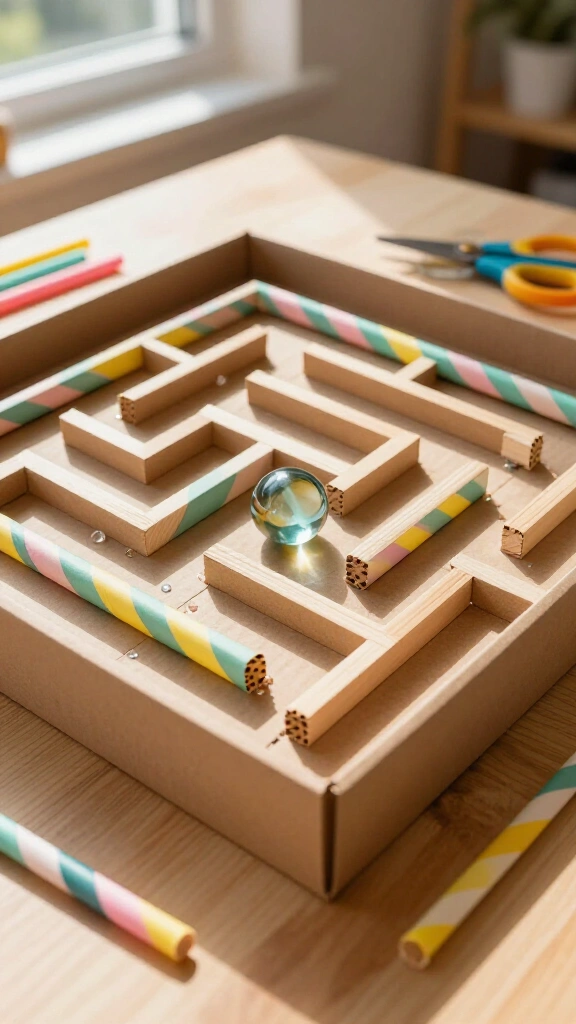 Cardboard Maze Game
