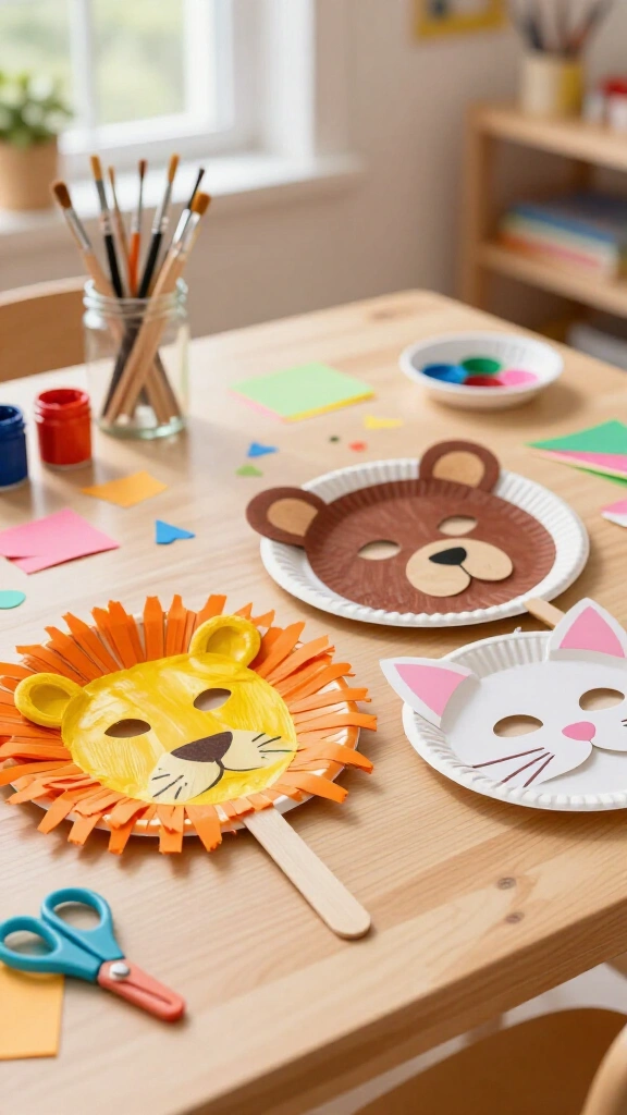Paper Plate Animal Masks