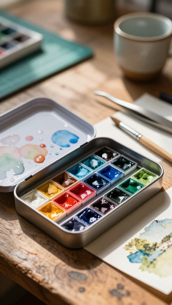 Altoids tin portable art studio