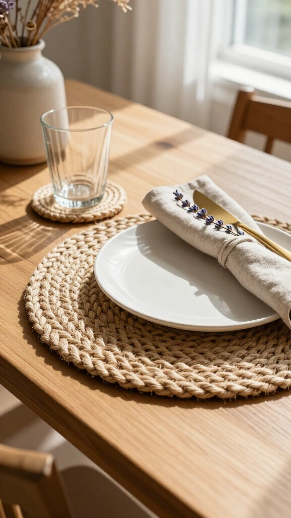 Braided Jute Dining Placemats