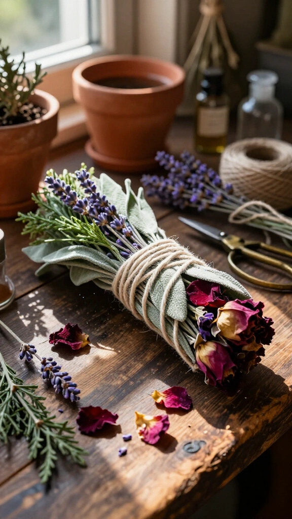 Aromatic Floral Smudge Bundles