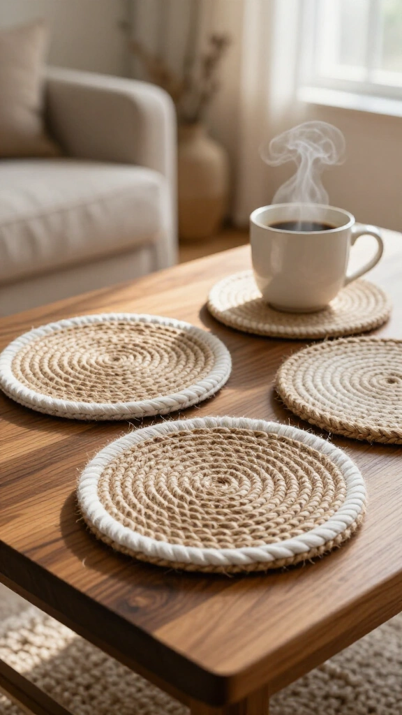 Woven Jute Coasters