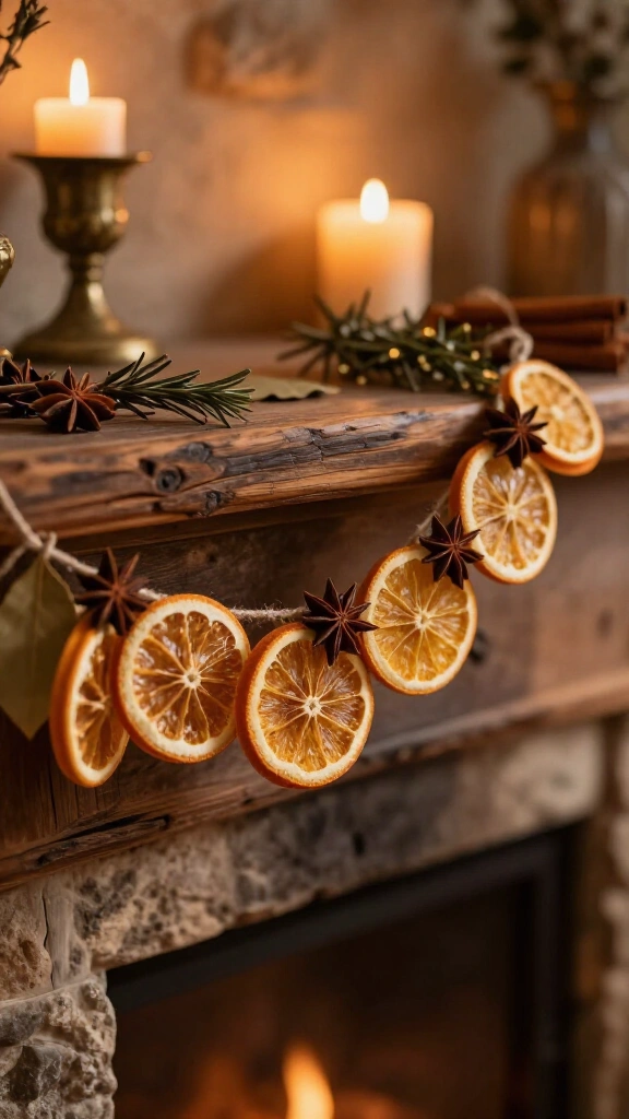 Dried Orange & Star Anise Garland