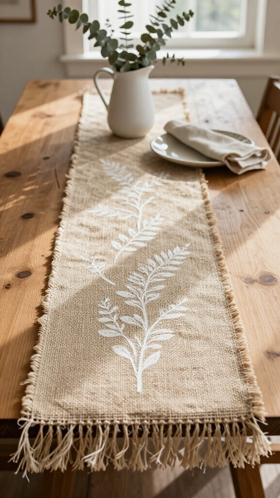 Farmhouse Jute Table Runner