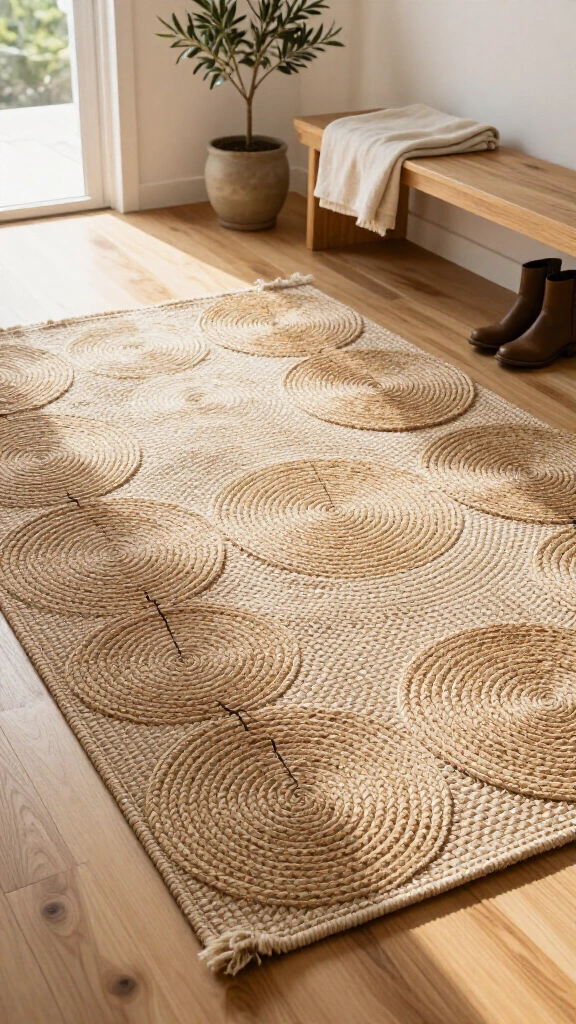 DIY Woven Jute Area Rug