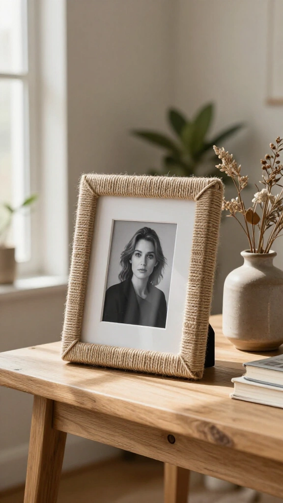 Jute Wrapped Picture Frames