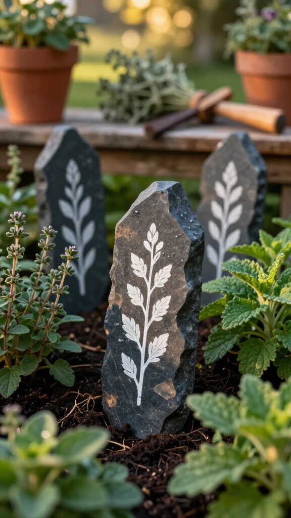 Witch’s Garden Slate Plant Markers