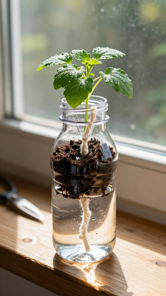 Self-Watering Plastic Bottle Planter