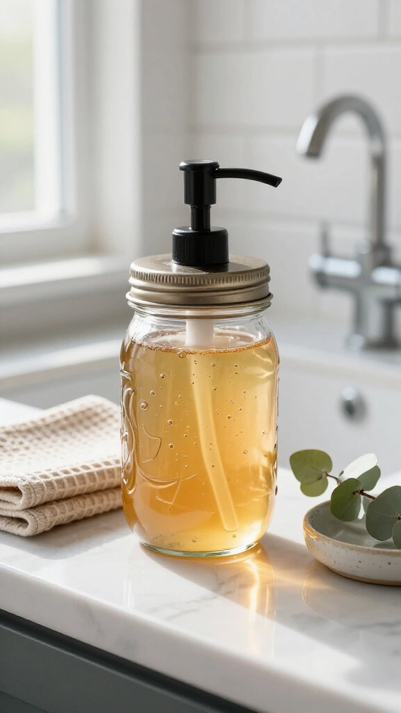 Vintage Mason Jar Soap Dispenser