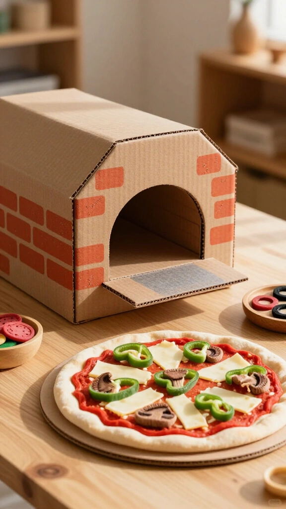 Artisan Pizza Oven with Felt Toppings