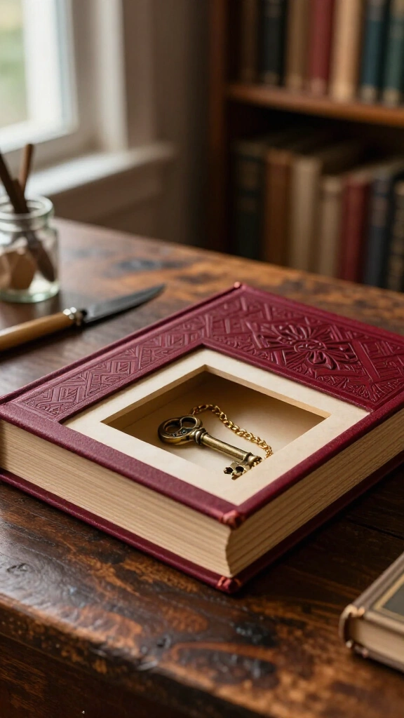 Hollowed-Out Secret Book Safe