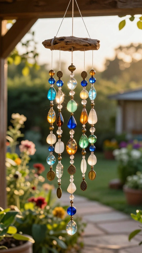 Beaded Suncatcher Wind Chimes