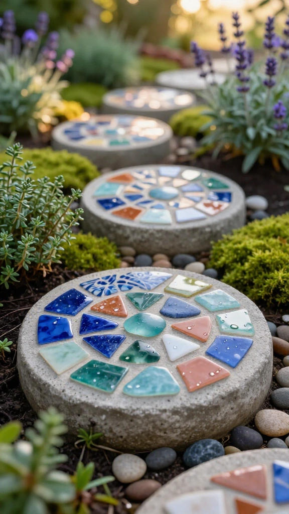Mosaic Stepping Stones